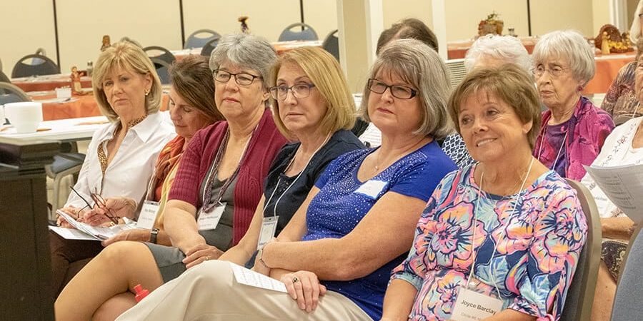 group of women in class